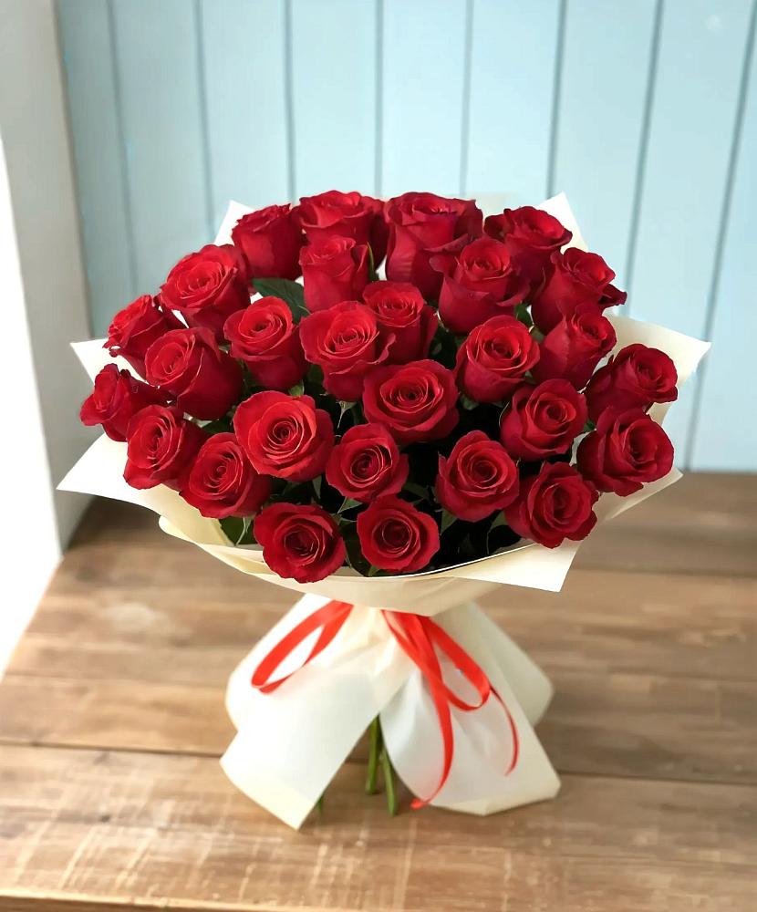 Букет 29 Красных роз в Еманжелинка