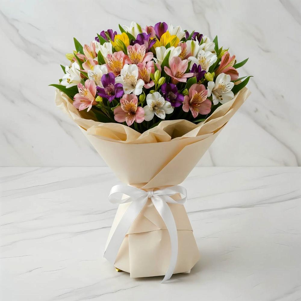 Букет цветов из: Альстромерии в Еманжелинка