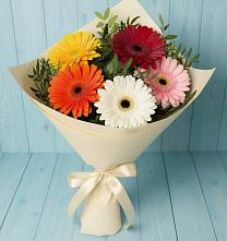 Букет цветов из:  Герберы в Еманжелинка