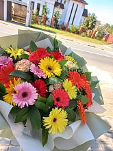 Букет цветов из:  Герберы #REPLACE_PRED# Еманжелинка