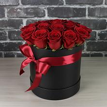 Цветочная композиция из Розы в шляпной коробке #REPLACE_PRED# Еманжелинка