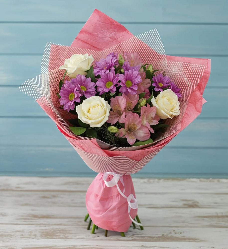 Букет цветов из: Герберы в Еманжелинка