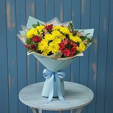 Букет цветов из:  Альстромерии и Хризантемы #REPLACE_PRED# Еманжелинка