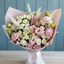 Букет цветов из:  Альстромерии и Розы в Еманжелинка